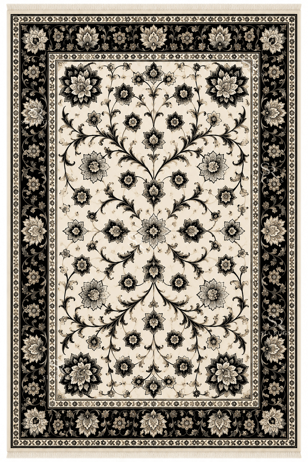 black-ivory-floral-wool-silk-rug (3)