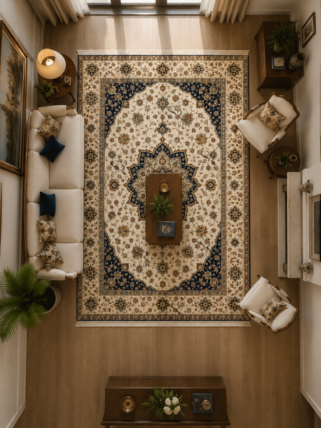 blue-dynasty-floral-medallion-handmade-rug (1)