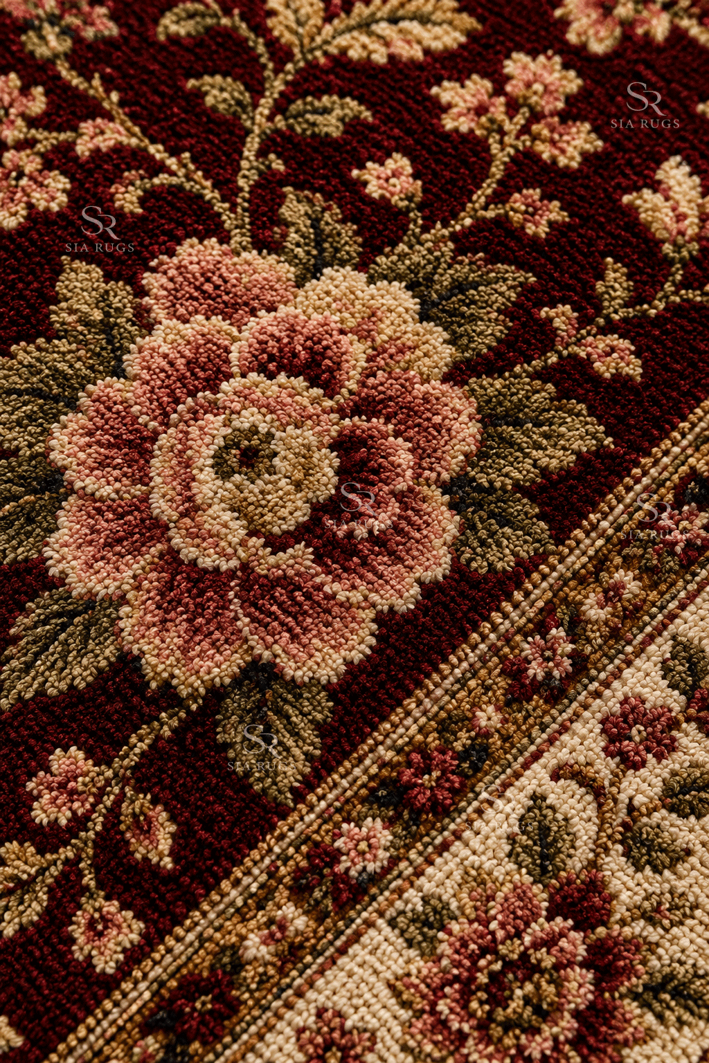 burgundy-rose-garden-hand-knotted-carpet (2)