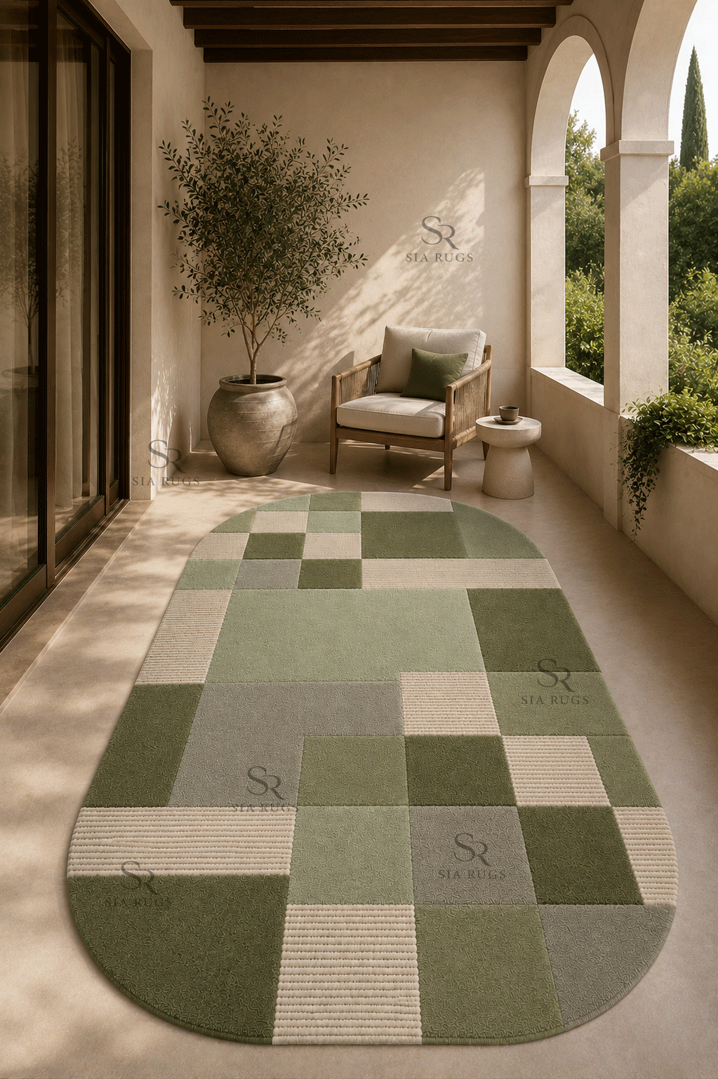 green-checkerboard-texture-hand-tufted-carpet (1)