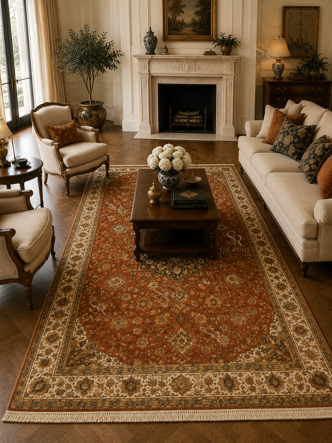 kashan-floral-luxury-collection-hand-knotted-persian-red-carpet (4)
