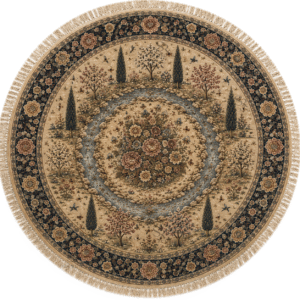 kashan-royal-bloom-round-hand-knotted-persian-carpet (3)