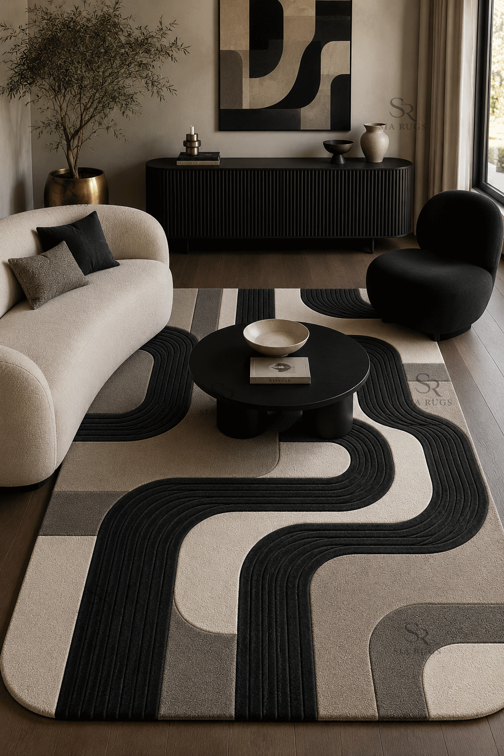monochrome-ribbed-linear-hand-tufted-carpet (1)