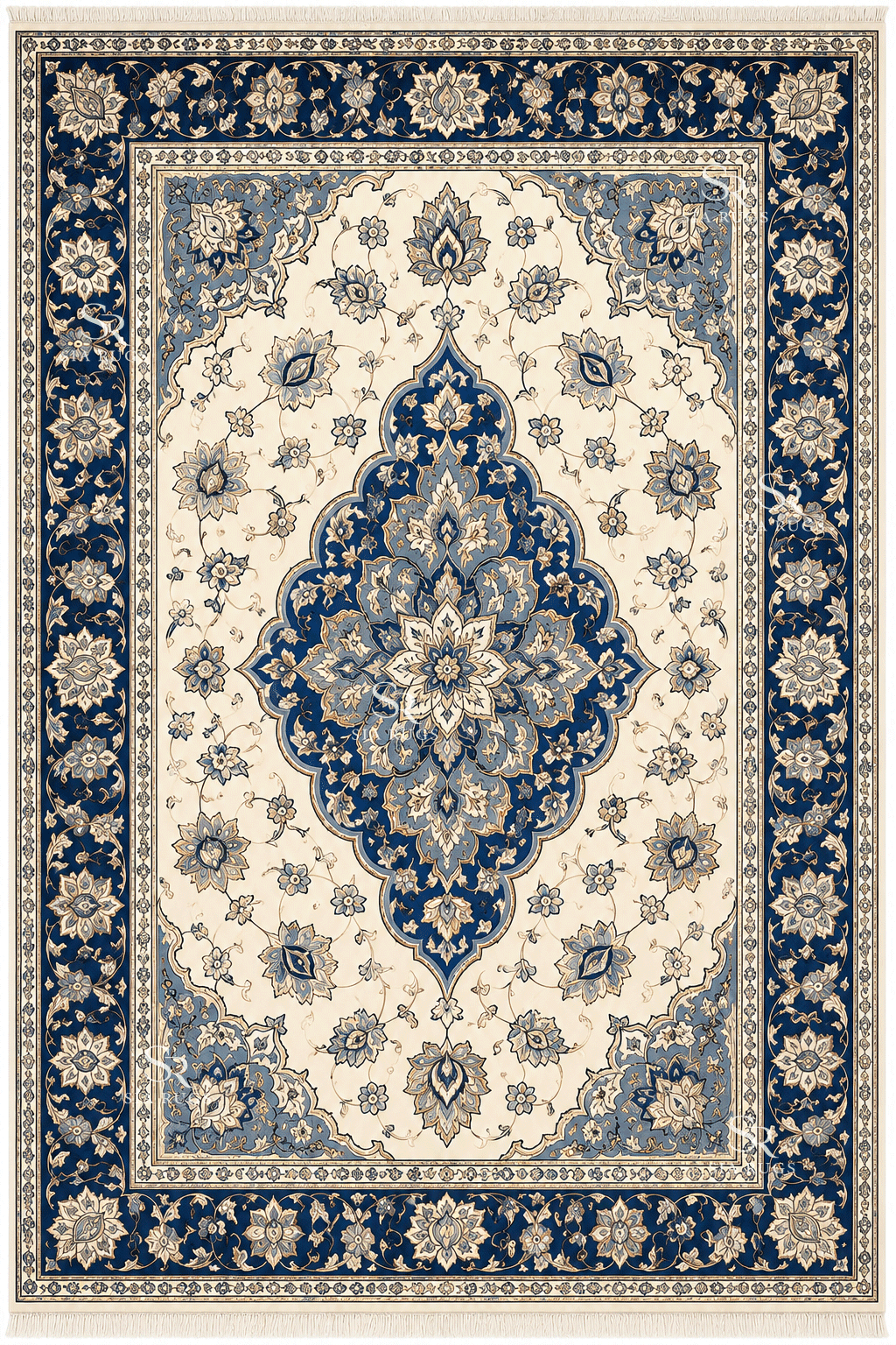nain-blue-medallion-hand-knotted-carpet (3)