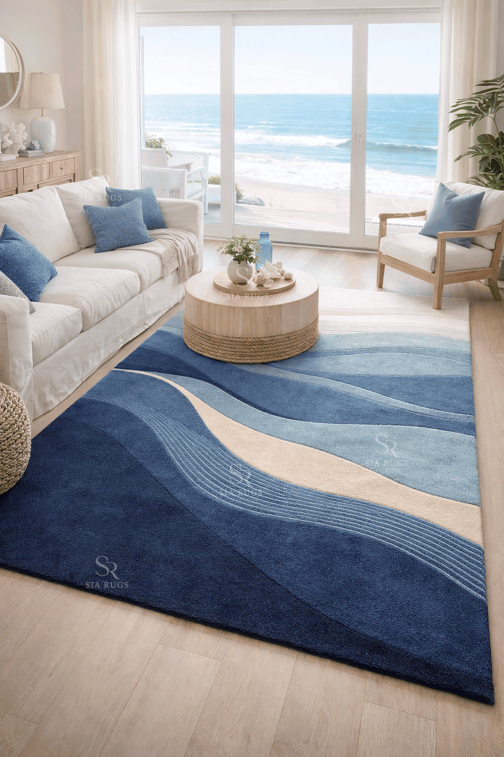 Ocean Serenity Hand Tufted Carpet - Image 2