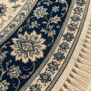 round-nain-blue-medallion-hand-knotted-carpet (2)