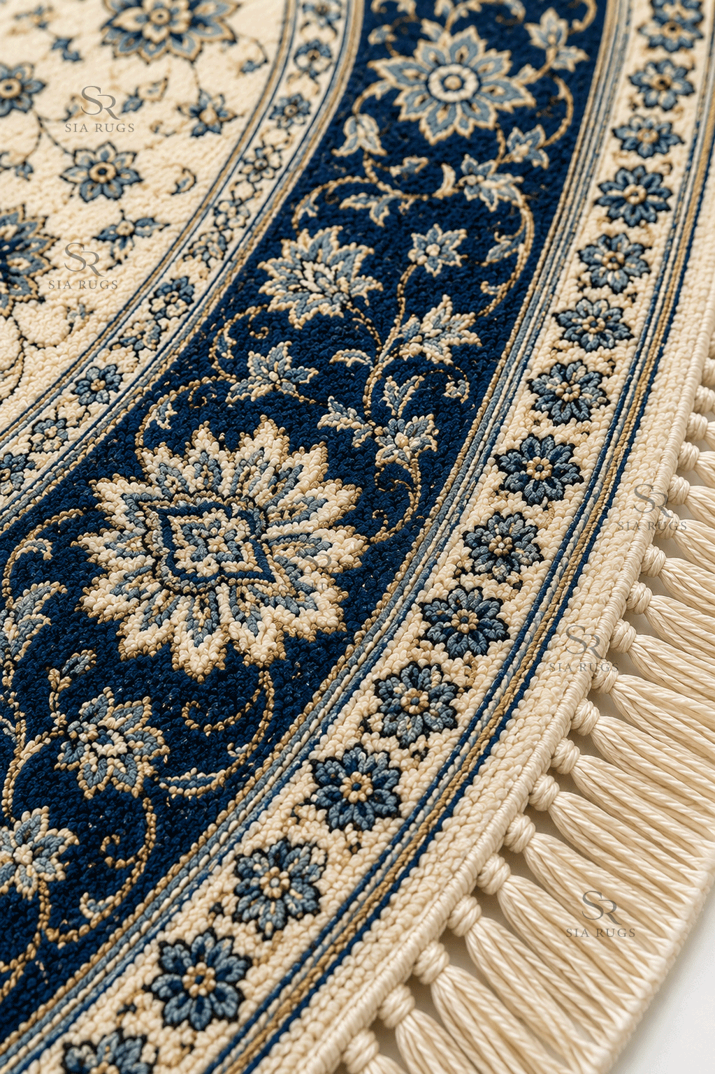 round-nain-blue-medallion-hand-knotted-carpet (2)