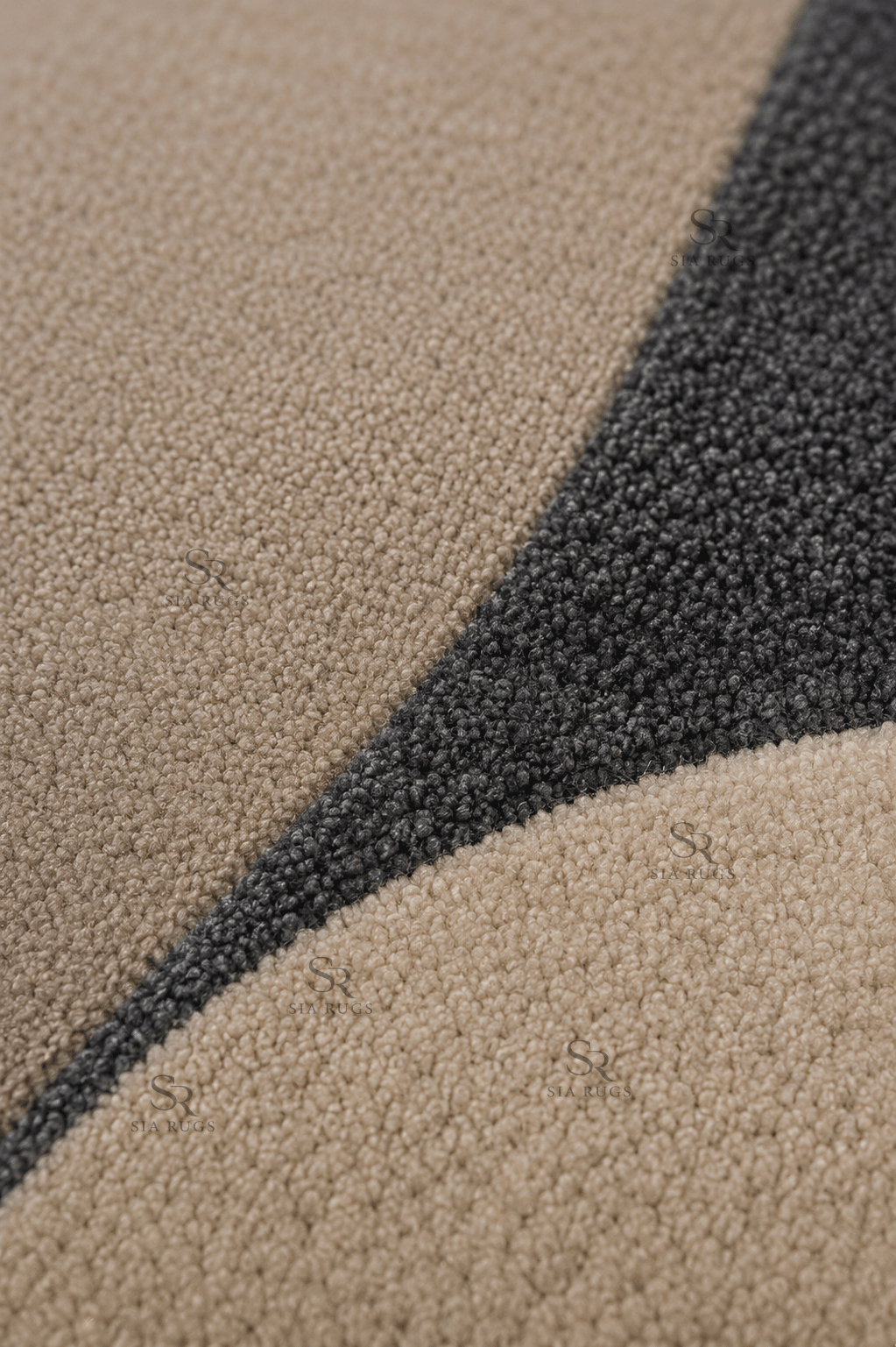 Sculptural Grid Hand Tufted Carpet - Image 4