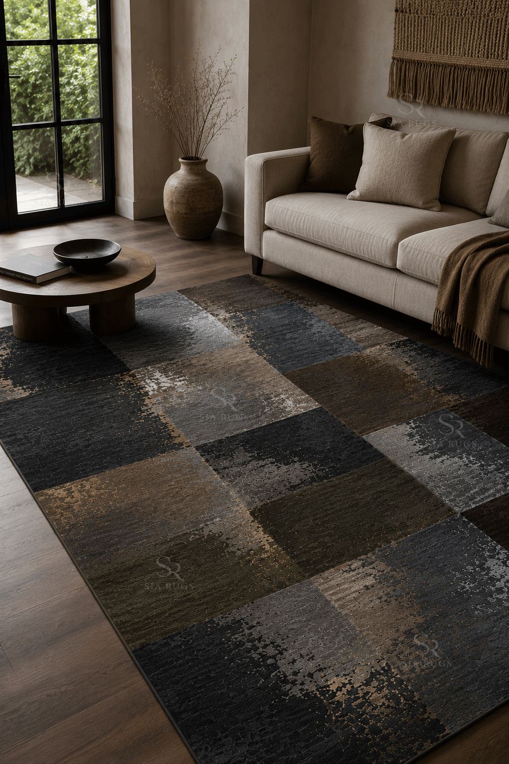 architectural-checker-luxury-hand-knotted-wool-silk-carpet (2)