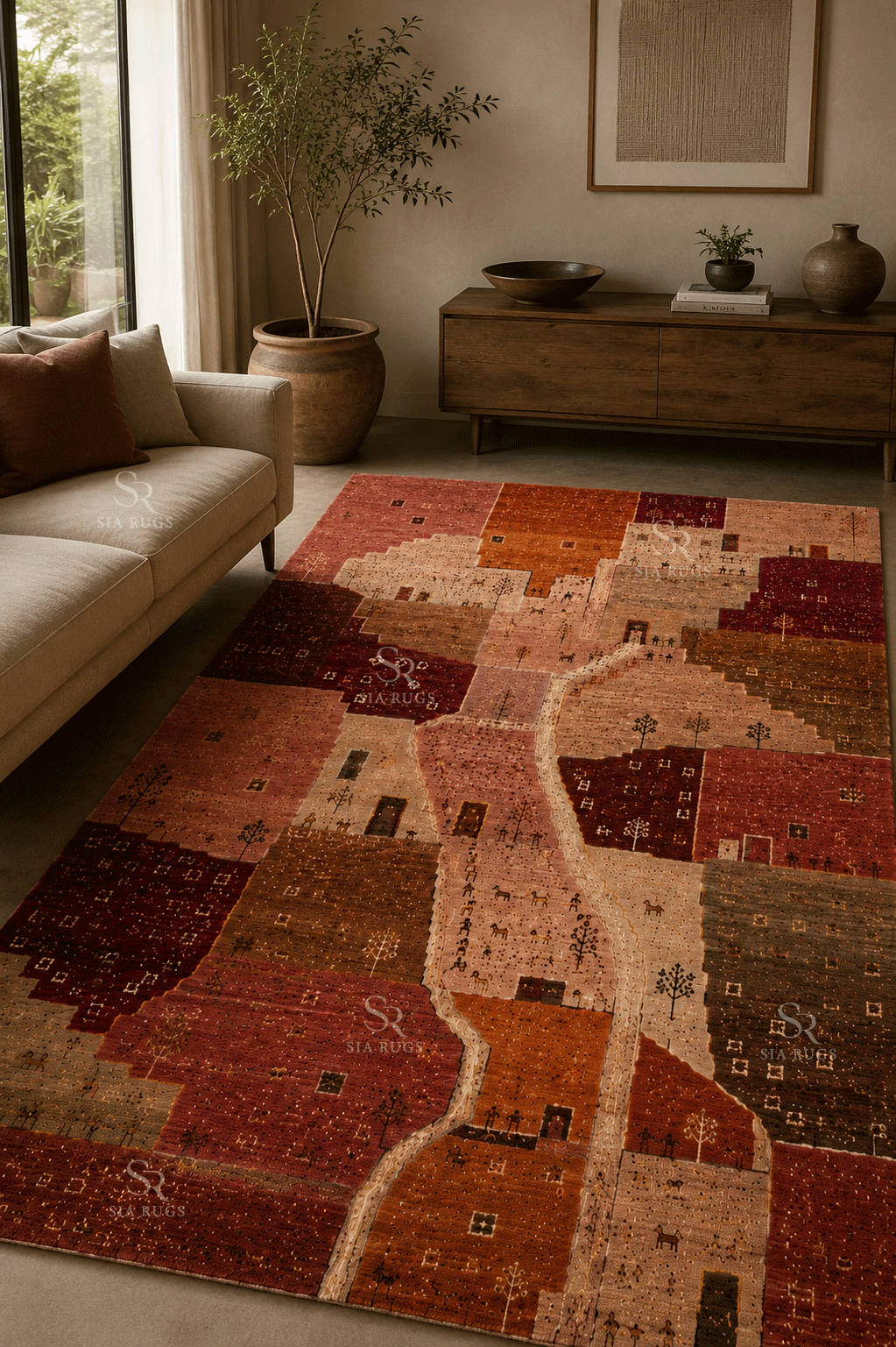 crimson-village-passage-hand-knotted-carpet (2)
