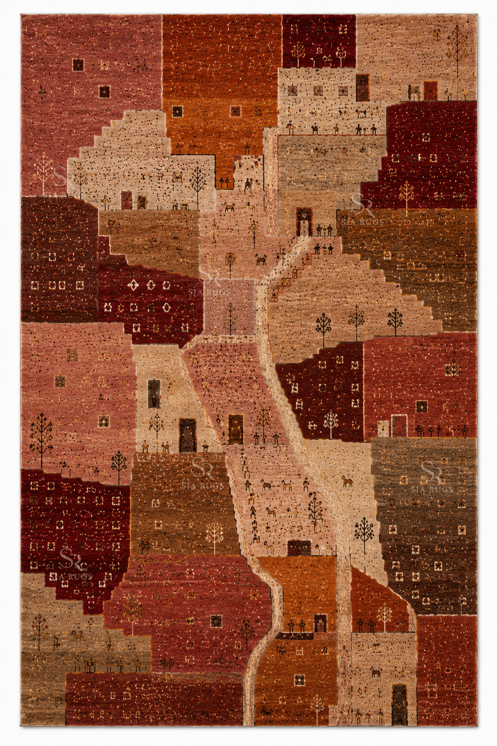 crimson-village-passage-hand-knotted-carpet (3)