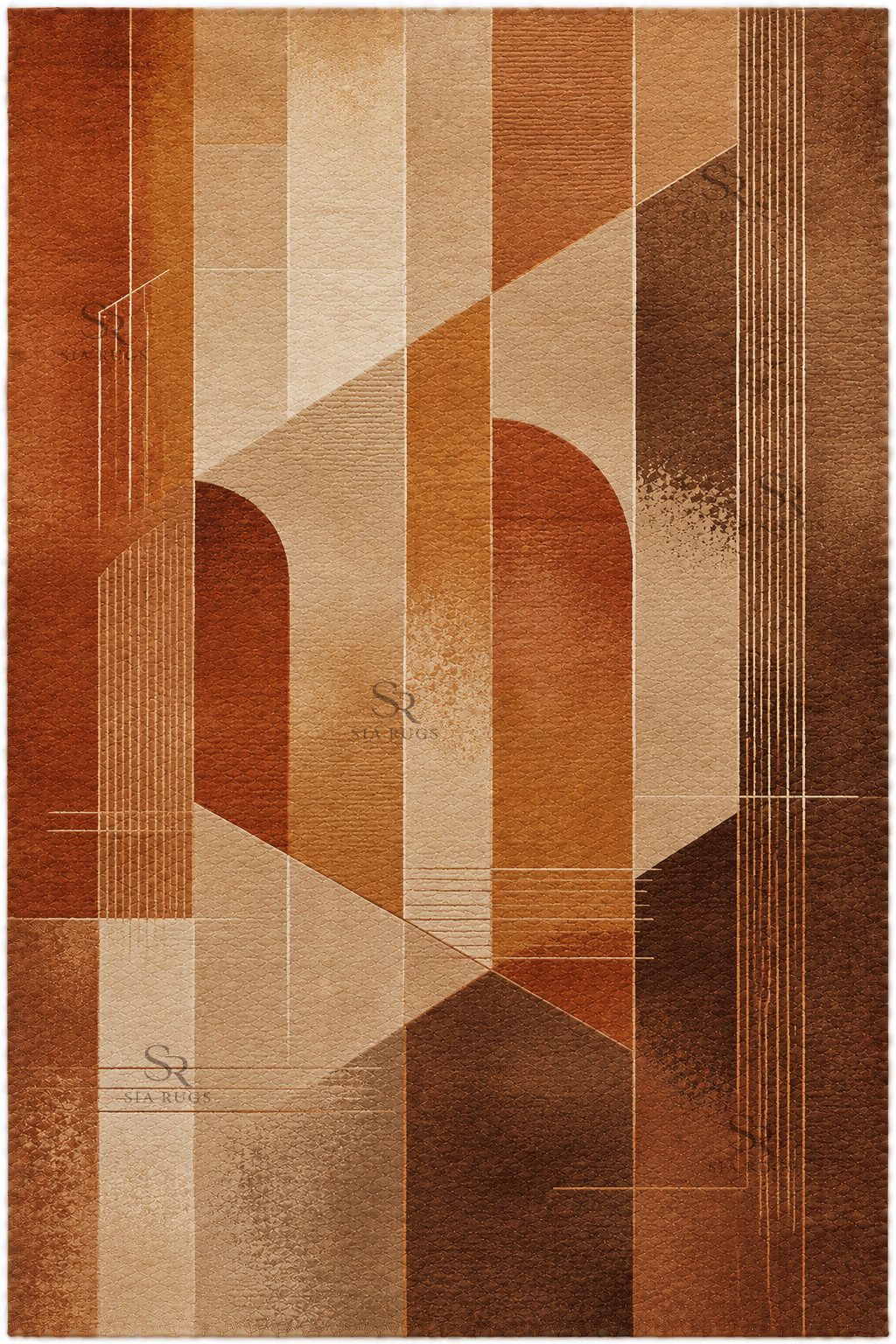 modern-linear-illusion-terracotta-hand-knotted-carpet (2)