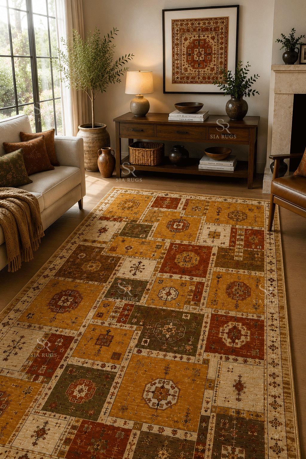 tekke-heritage-mosaic-hand-knotted-carpet (2)
