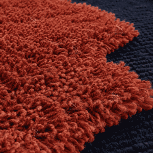 Ember Archipelago Rust Orange Navy Sculptural Shag Carpet (4)