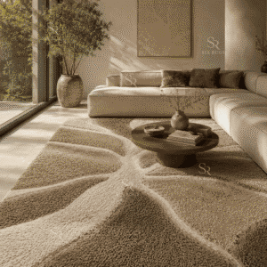 Strata Amethyst Crater Handloom Sculptural Shag Rug (2)