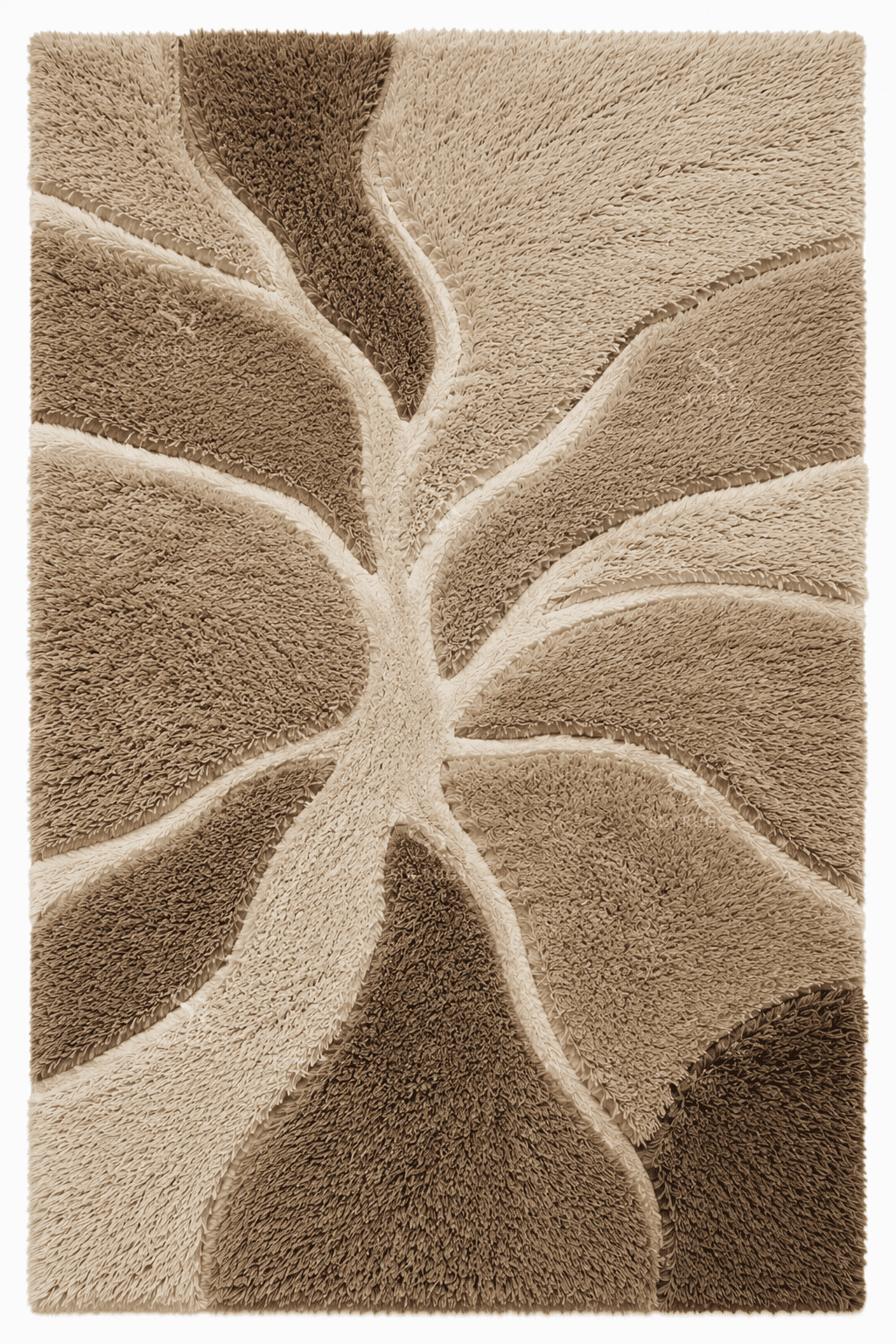 Strata Amethyst Crater Handloom Sculptural Shag Rug (3)