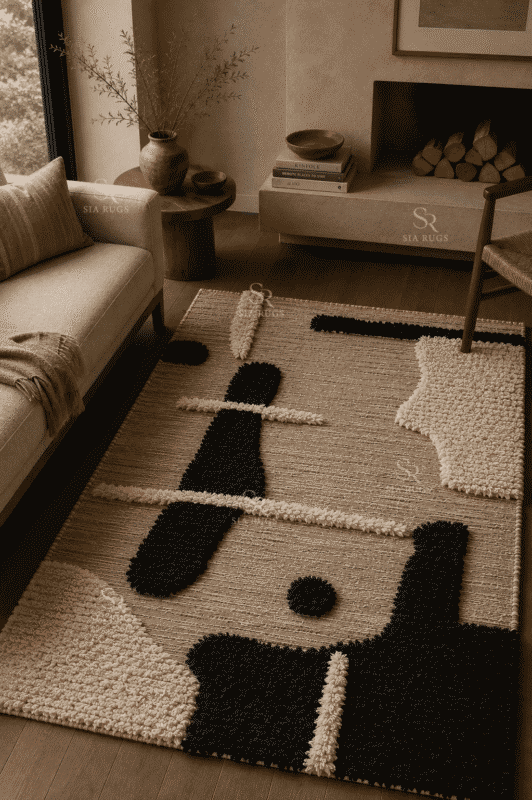 bauhaus-balance-black-ivory-abstract-sculptural-shag-carpet (2)