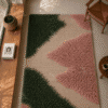 botanical-blush-garden-olive-green-pink-sculptural-shag-carpet (2)