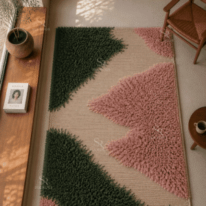 botanical-blush-garden-olive-green-pink-sculptural-shag-carpet (2)