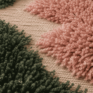 botanical-blush-garden-olive-green-pink-sculptural-shag-carpet (4)