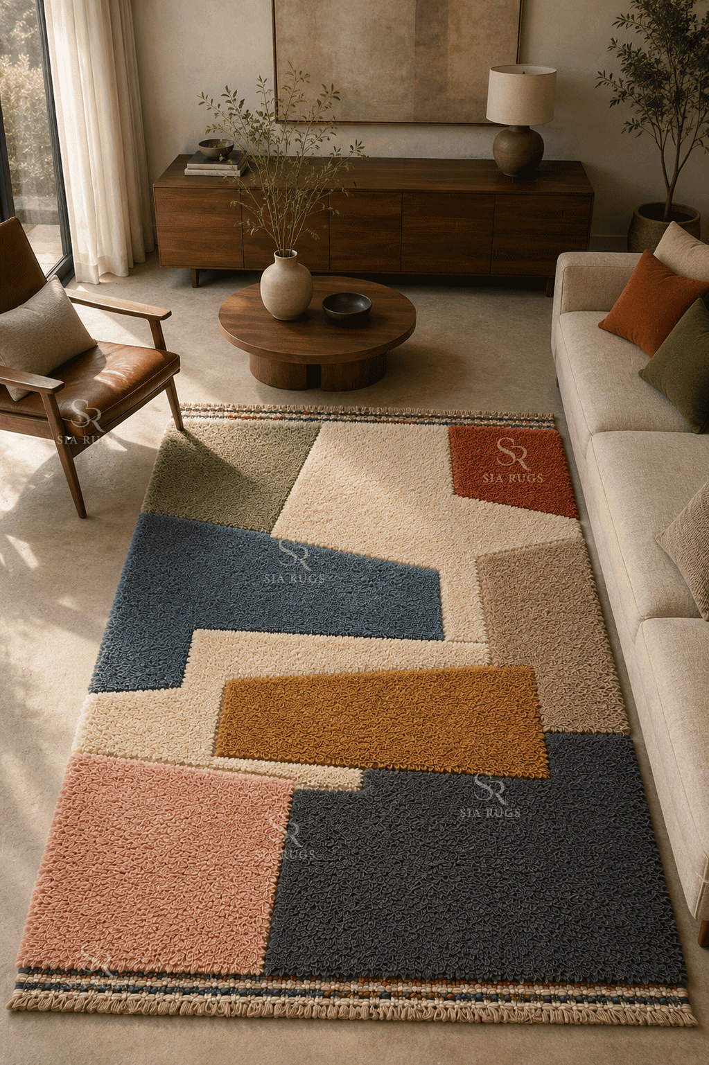 colour-passage-handmade-geometric-wool-shaggy-carpet (1)