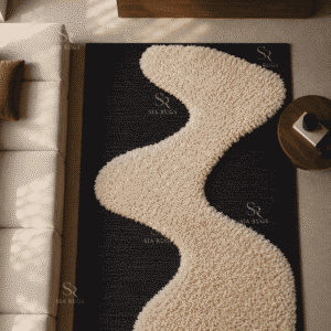 ivory-confluence-black-cream-organic-sculptural-shag-carpet (1)