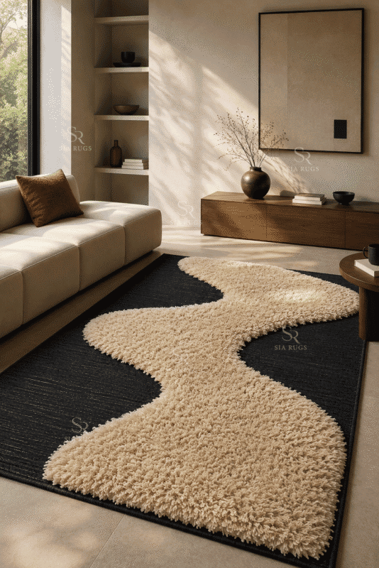 ivory-confluence-black-cream-organic-sculptural-shag-carpet (3)