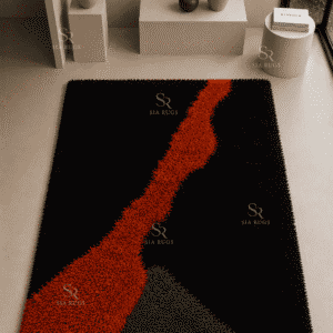 molten-passage-black-burnt-orange-sculptural-shag-carpet (4)