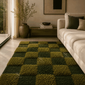 moss-grid-olive-green-sculptural-checkerboard-shag-carpet (2)