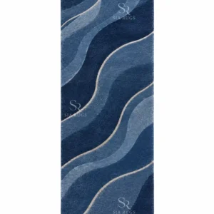 Blue River Flow Hand Tufted Hallway & Bedroom Runner Rug (3)