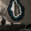 Abyssal Layers Hand Tufted Sculptural Mirror Frame