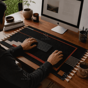 black-architectural-grid-handwoven-100-count-fine-lincoln-wool-desk-mat (4)