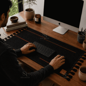 black-signal-line-handwoven-100-count-fine-lincoln-wool-desk-mat (2)