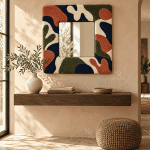 Modern Matisse Hand Tufted Mirror Frame
