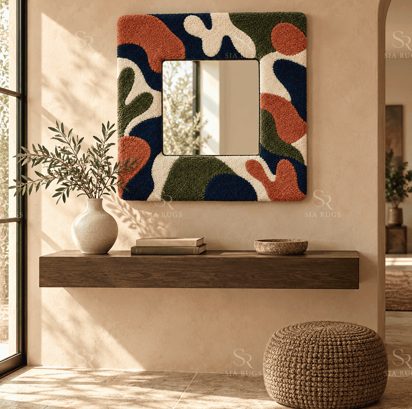 Modern Matisse Hand Tufted Mirror Frame